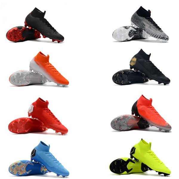 

2019 mens soccer shoes mercurial vii elite cr7 ronaldo fg soccer cleats mercurial superfly vi 360 outdoor football boots celebrity