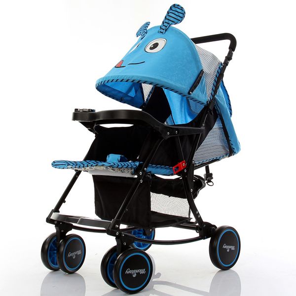 

artoon baby stroller foldable rocking horse can lie flat lightweight baby pushchair