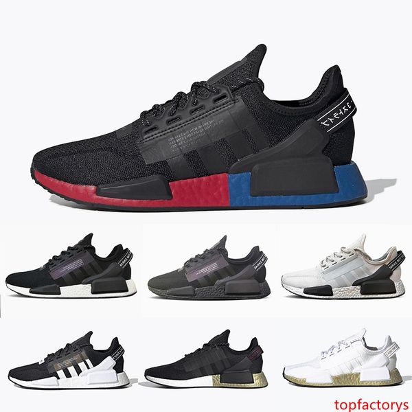 

nmd v2 core black white womens mens running shoes og bred metallic gold triple black white women men sports sneakers 36-45