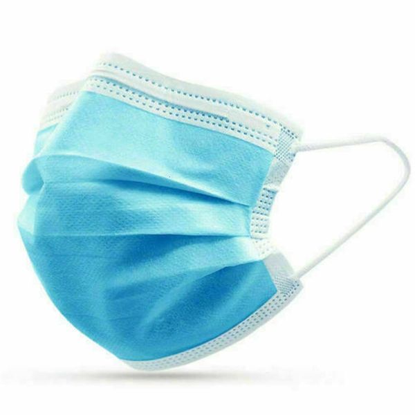

party mask синего 10 1шт маска дышащих 3 слоя пыль синие с упругим удобным ear строки face mask