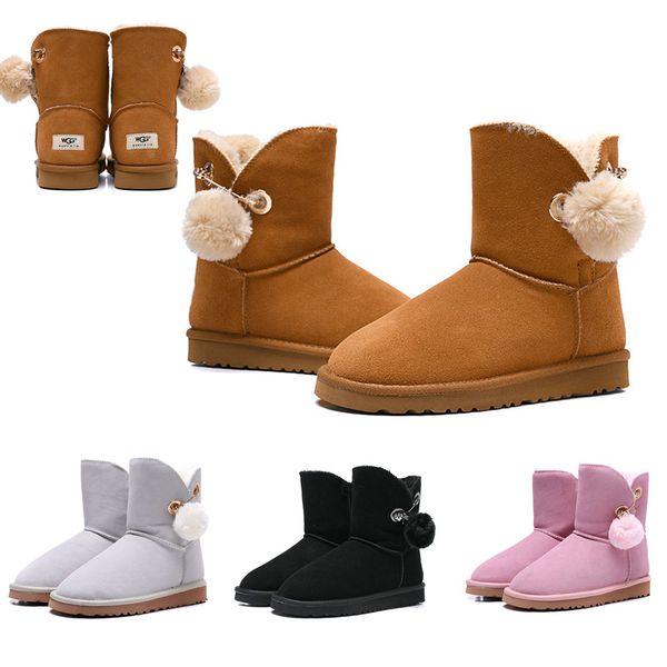 

2019 NEW Fashion Australia Classic Snow Boots WGG tall kneel boots women Short lovely autumn Winter Boots designer shoes ball US 5-10