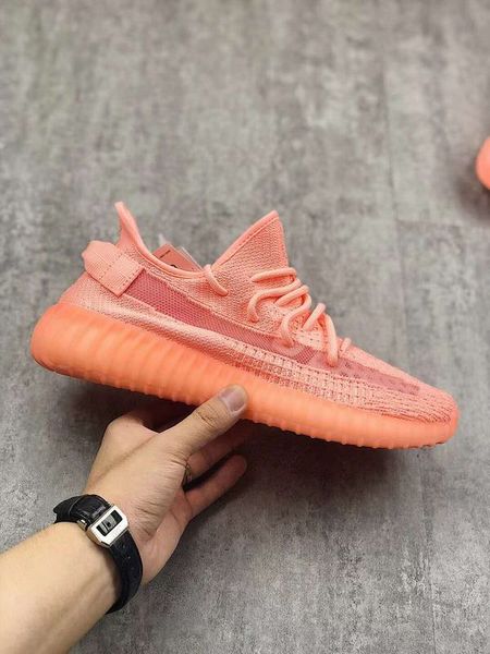 

2019 Мужчины Женщины Kanye Ярко-Розовые Кроссовки На Продажу West Fluorescent Pink Sneaker