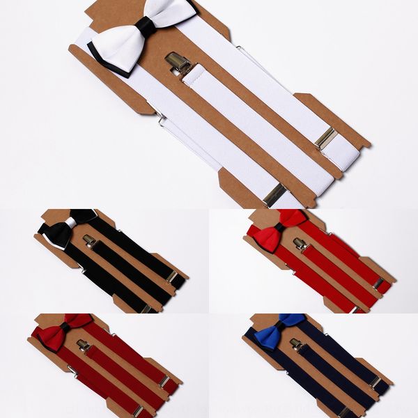 

belt bow tie suit men's casual solid color double-layer bow tie trouser belt butterfly butterfly, Black;white