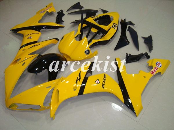

injection mold new abs motorcycle full fairings kit fit for yamaha yzf-r1 2004 2005 2006 04 05 06 bodywork set yellow
