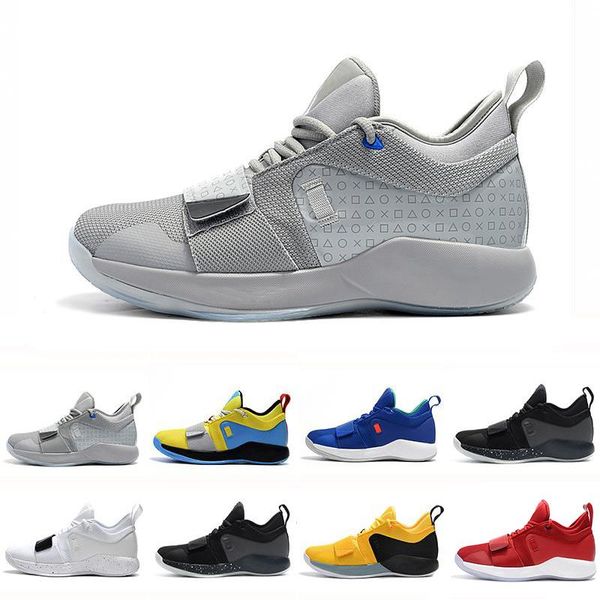 

new arrival pg 2.5 university red opti yellow men basketball shoes racer blue white black wolf grey mens paul george sports sneakers