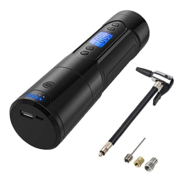 

air pump intelligent digital display portable handheld wireless car tire electric air pump bicycle