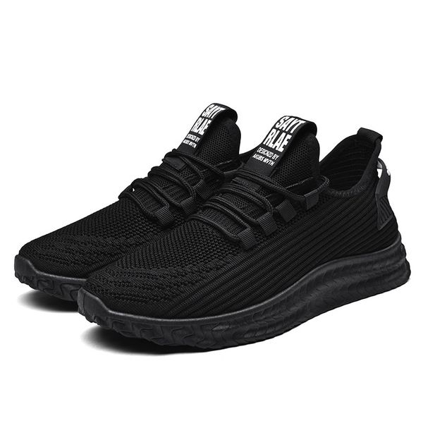 

spring and summer 2020 new air permeable tidal shoes outdoor fashion leisure sports shoes student single mens, Black