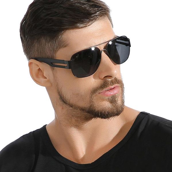 

original brand designer design plastic titanium large sunglasses men polarized vintage glasses male sunglasses quality polarizer loxek