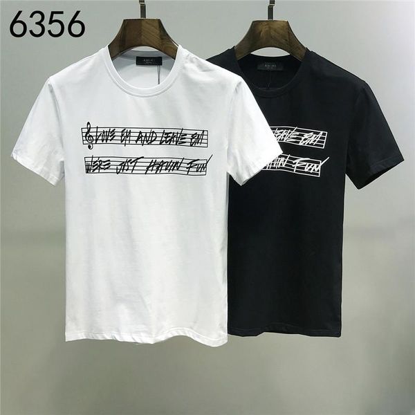 

модные короткие рукава новой футболки в 2020 году напечатаны с надписью g0047 для мужчин и женщин осенью и зимой 1, White;black