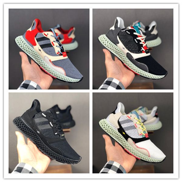 

new futurecraft zx4000 4d athletic shoes for men women designer consortium sneakers runner inv camping hiking running jogging trainer shoes, White;red