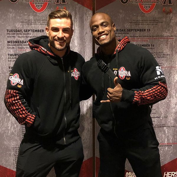 

2019 new olympia men gyms hoodies gyms fitness bodybuilding sweatshirt pullover sportswear male workout hooded jacket clothing cj191205, Black