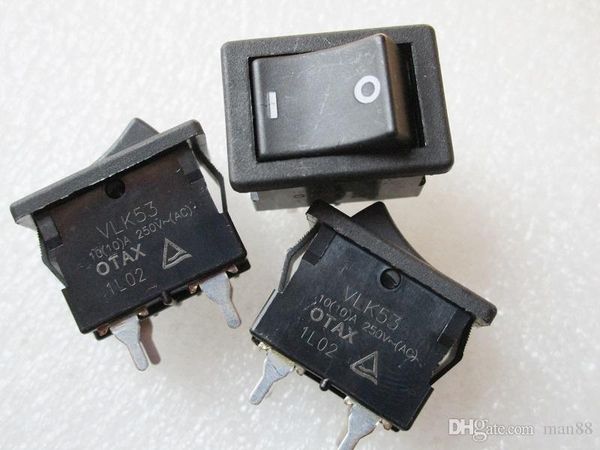 

japanese otax rocker switch vlk53 10a 250v 4 feet 2 files silver contacts