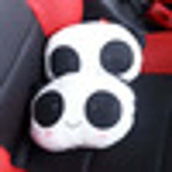 

vehemo panda car headrest pillow pillow cute car kids auto for rest cushion mat lumbar