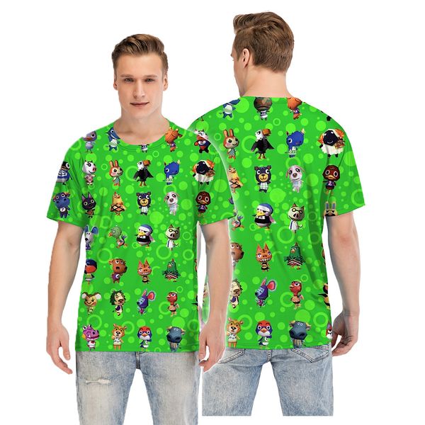 

Animal Crossing Summer T-shirt Popular New Horizons T-shirts Animals Print High Quality Breathable Comfort Soft T-shirt Size S-5XL