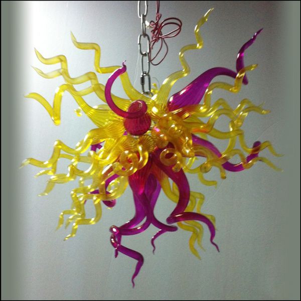 Energy Saving Hand Blown Glass Ceiling Lights Ceiling Decorative Mouth Blown Glass Chandelier Lightings For Living Room Decor Island Pendant Lighting