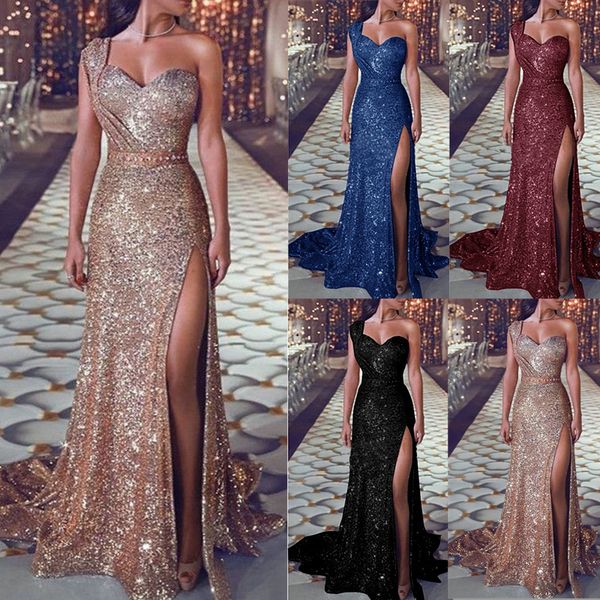 

Elegant plit equin evening dre 2019 plu ize one houlder leevele court train length prom dre e evening dre e lol product
