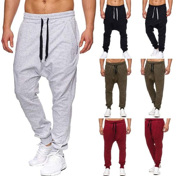 

men's pants fashion jeans casual loose stretch sports jogging direct mail, Black