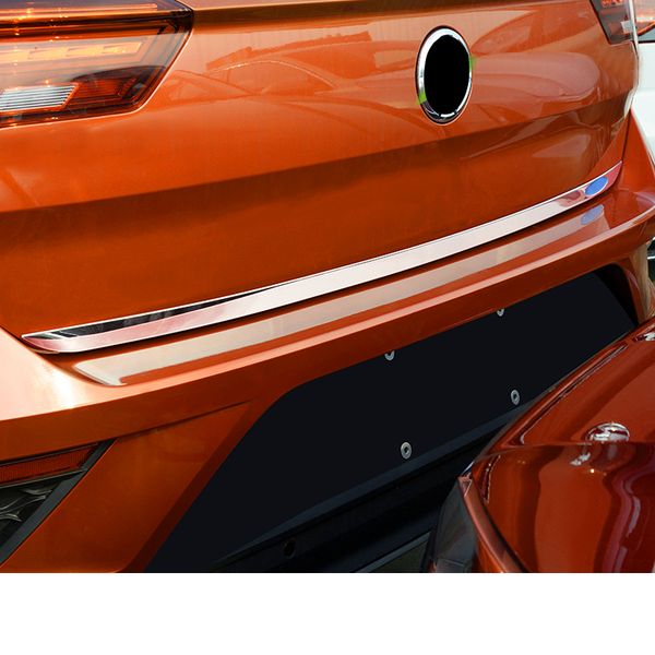 

lsrtw2017 for vw t-roc trunk tailgate strip trims chrome interior accessories 2018 2019 2020 stainless steel