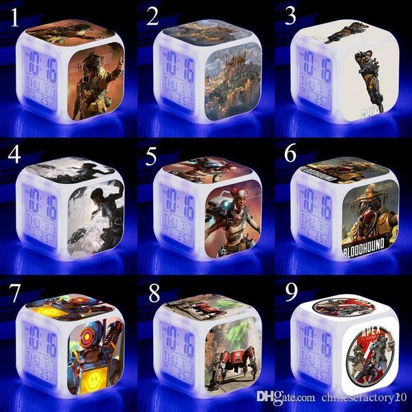 

apex legends alarm clock cartoon colorful led night light for baby room lamps 2019 new 53 styles