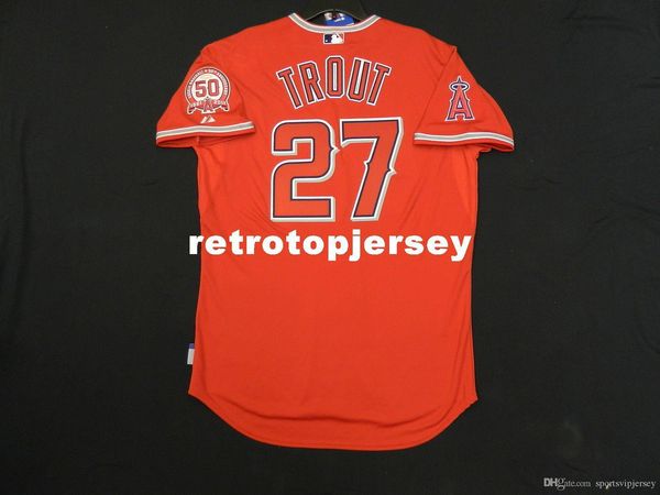 

majestic los angeles #27 mike trout cool base rookie jersey mens stitched wholesale big and tall size xs-6xl baseball jerseys, Black;blue