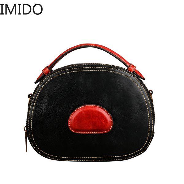 

imido 2019 new retro headlayer cowhide lady slanted across the hand to carry a single shoulder bag designer women