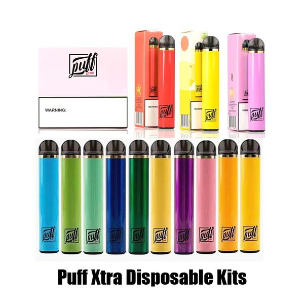 

Новый пуф Xtra не устранимые жидкостью Vape ручка 1500puffs 5 мл, предварительно заполненные картриджи тележки стручки набор стартера Вапоризатора e сигареты бар системное устройство пара