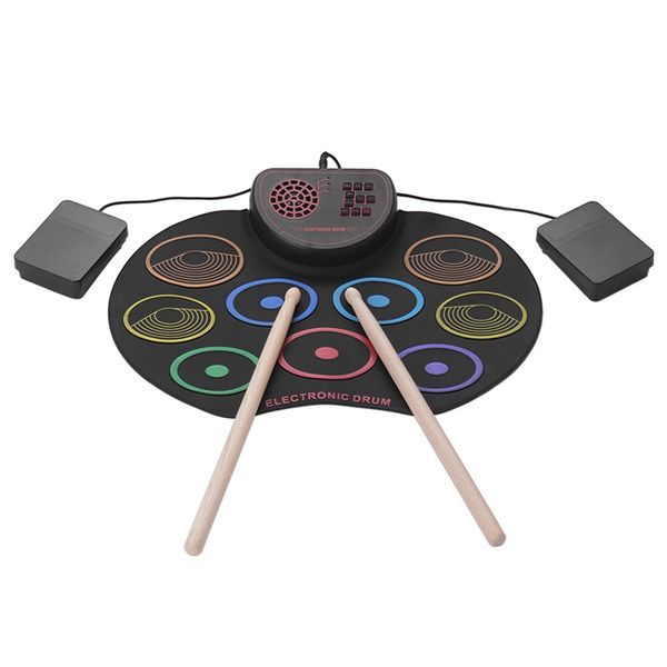 

иѬова roll up drum pad kit поѬаивнй лекѬоннй баѬабан комплек usb 9 баѬабанне кол
