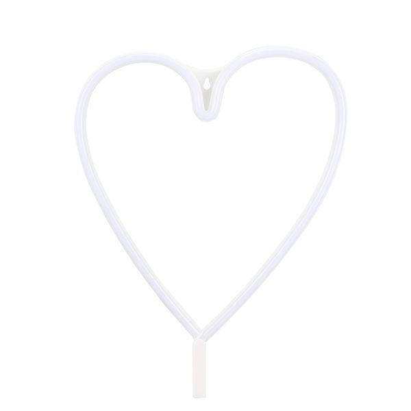 

творческое led heart shape neon night light настенные светильники праздничные украшения