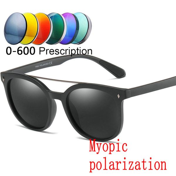 

1.61 myopia polarizing sunglasses lenses optical prescription sun glasses anti uv classic square men's driving goggles fml, White;black