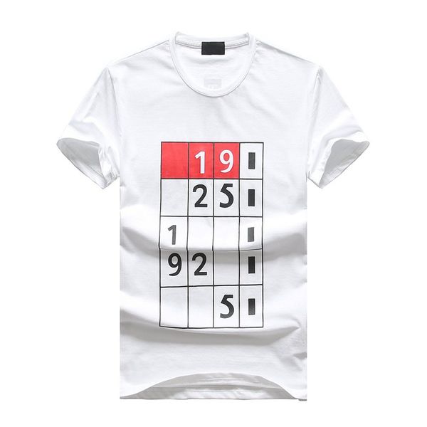 

19SS Mens Designer T Shirts New Monochrome Large Size Quality Men's T-shirt Cotton Men's Short-sleeved T-shirt Printing