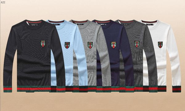 

2020 men's sweater pullover men's brand designers hoodie long sleeve deluxe sweater letter embroidery knitwear winter costume, White;black