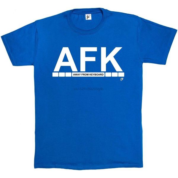 

afk away from keyboard mens t-shirt, White;black