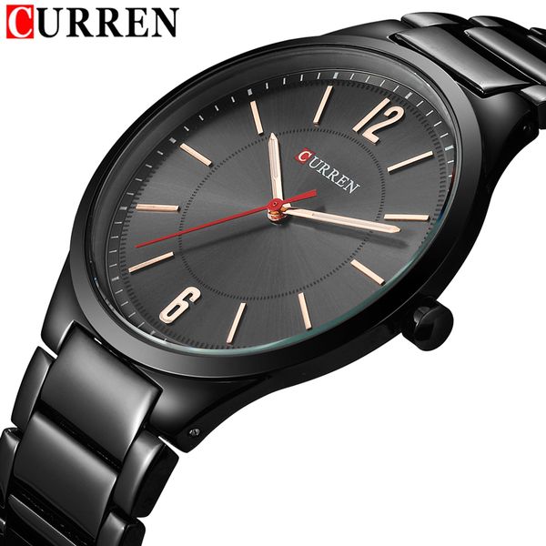

relogio masculino curren brand men's quartz watches men casual sport stainless steel watch man fashion waterproof wristwatch, Slivery;brown