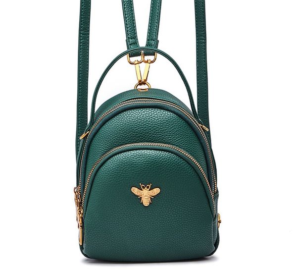 

designer luxury mini small backpacks ladies shoulder bags cute pu leather small women backpack bee school bag leather news 7