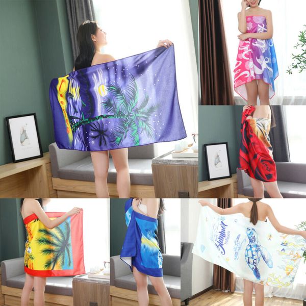 

microfiber beach towel large gym sport swimming pool towel women 70x140 big yoga mat fashion summer surf robe blanket