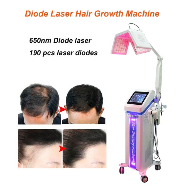 Máquina do laser do crescimento do tratamento do cabelo do laser do diodo do diodo do diodo do dio LED para o uso do salão