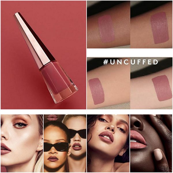 

3 цвета Матовый блеск для губ Lips заготовка логотипа Коническая жидкость Помада на