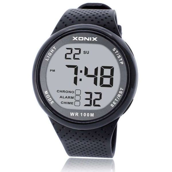 

fashion men sports watches waterproof 100m outdoor fun digital watch swimming diving wristwatch reloj hombre montre homme, Slivery;brown