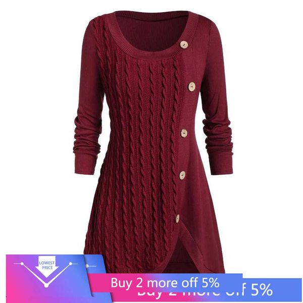 

2019 women autumn winter sweaters coat plus size women o-neck long sleeve solid botton pachwork asymmetric sweater, White;black