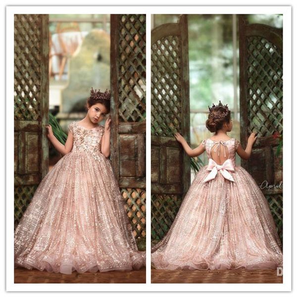 

2020 роскошные маленькие принцессы девушки театрализованное платья кружева 3d цветочные аппликация бисер драгоценный камень шеи кружева цвет, White;blue