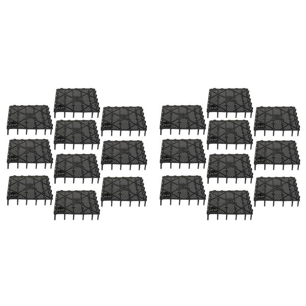 

20 pieces grid divider tray aquarium fish tank bottom sand gravel isolation