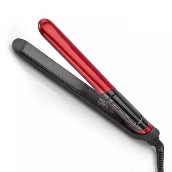 

new professional hair straightener led display flat iron straightening irons planchas straight hairstyle styling tools, Black