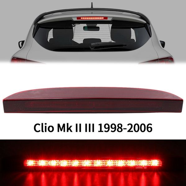

car tail light high mount 12 led 3rd rear third brake light slamp for clio ii iii 1998-2006 7700410753