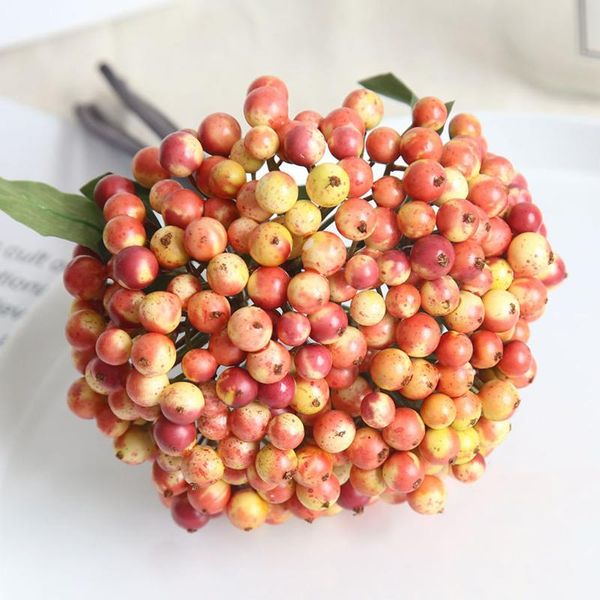 

artificial berry plant bundle simulation berry branch bouquet home decor fake plant