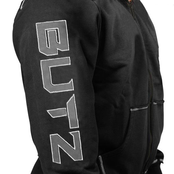 

muscle dr. autumn and winter trends long sleeve sports thicken fleece sweater men's hooded fitness jacket running fitness wear, Black;brown