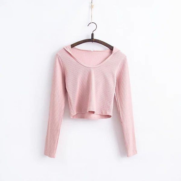 

hooded women knitted pants crop sets hoodie long sleeve slim elastic waist two piece outfits tracksuits ladies suit female convention, Gray