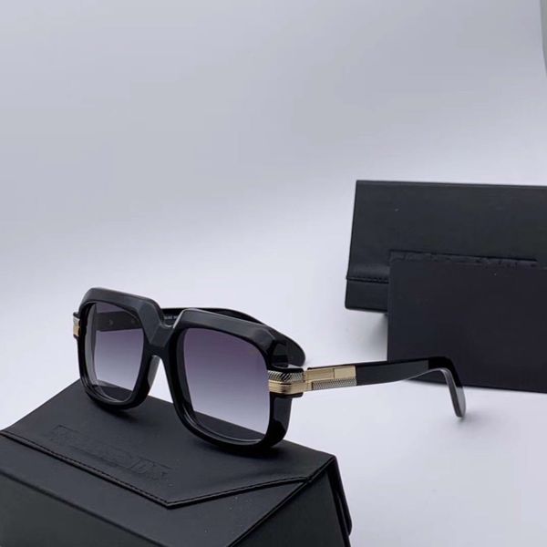 

legends square retro sunglasses plastic box sunglasses grey gold shades vintage 607 gradient with black fashion, White;black
