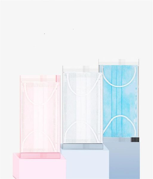 

face masks 3 layer ear loop dust pink mask mouth masks er 3 ply non woven dust mask soft breathable outdoor part fast deli