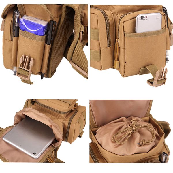 

newly waist bag drop leg tool thigh pack large capacity waterproof for camping hiking bfe88