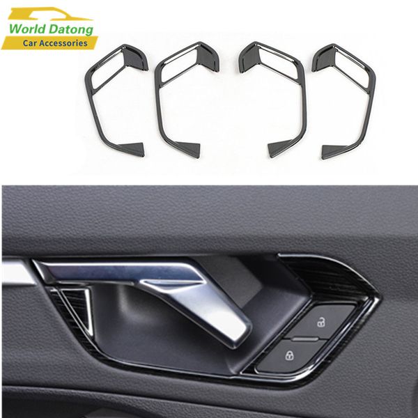 

for q3 (t3) 2019 2020 interior door handle bowl cover brushed black trim 4pcs